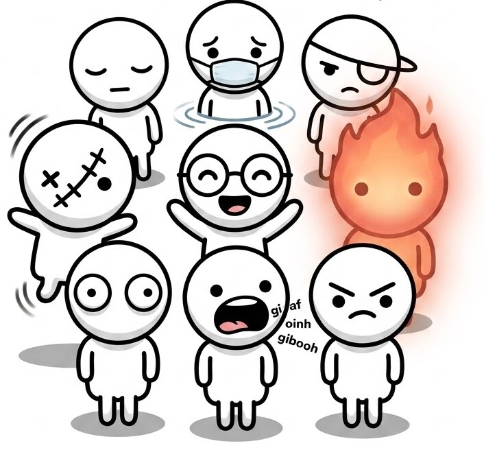 The nine little guys from Find Me