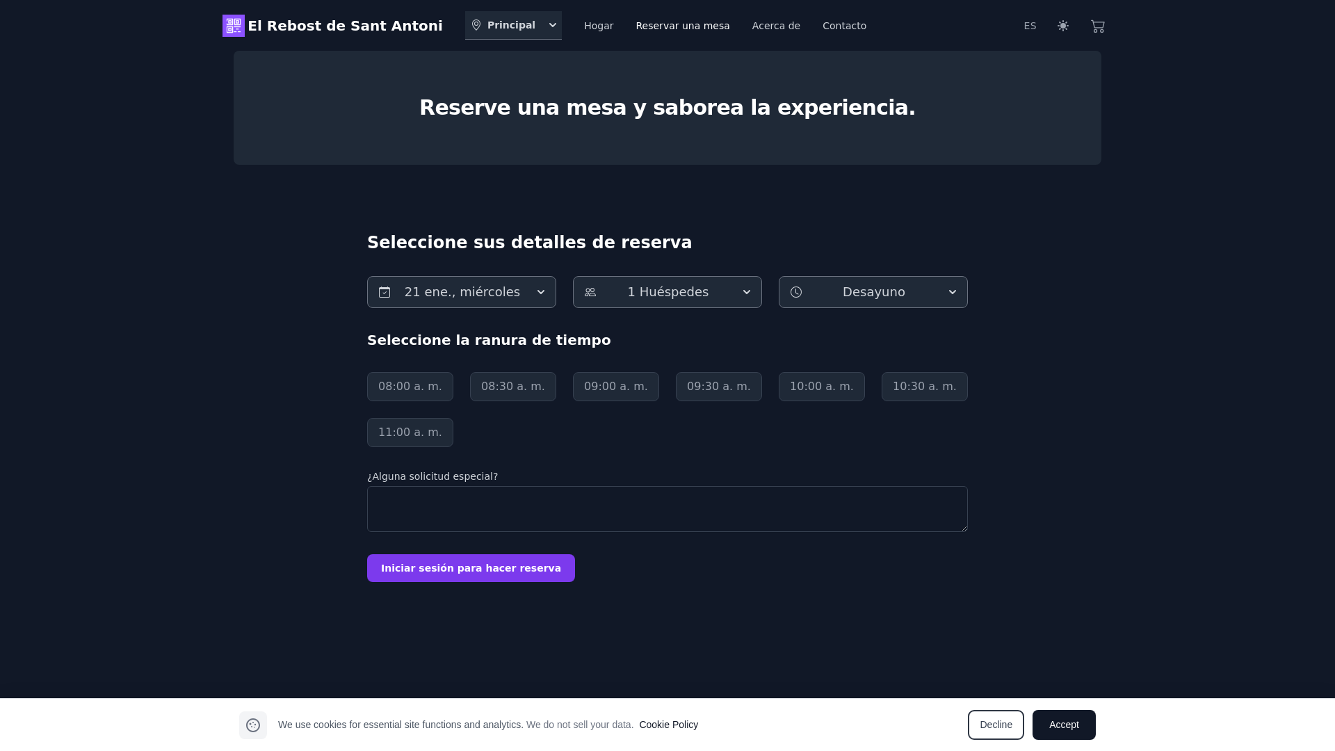 Sistema de Reserves